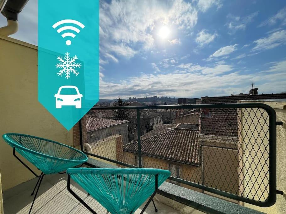 Duplex 70M2 - Vue Cite Medievale - Parking Gratuit Carcasona Exterior foto